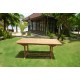 Table de jardin en teck brut 10 places