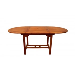 Table en teck de jardin 8 places finition huilée