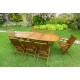 Salon de jardin en Teck huilé Java 8-10 places