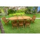 Salon de jardin en Teck huilé Java 8-10 places