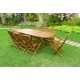 Salon de jardin en Teck huilé Java 8-10 places