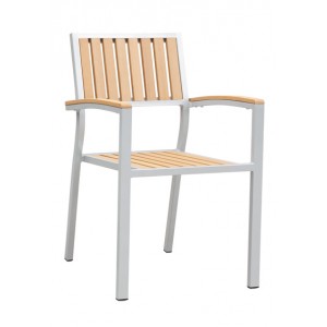 Fauteuil de jardin en Polywood et aluminium