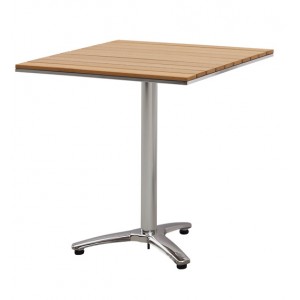 Table bistrot : aluminium + polywood simple d&rsquo;entretien et contemporain !