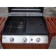 Barbecue / Plancha à Gaz 3 bruleurs avec couvercle : en soldes exclusivité
